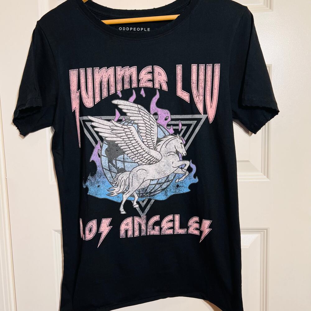 Odd People Collection by Recycled Karma Summer Luv T-Shirt, Women's Size S
